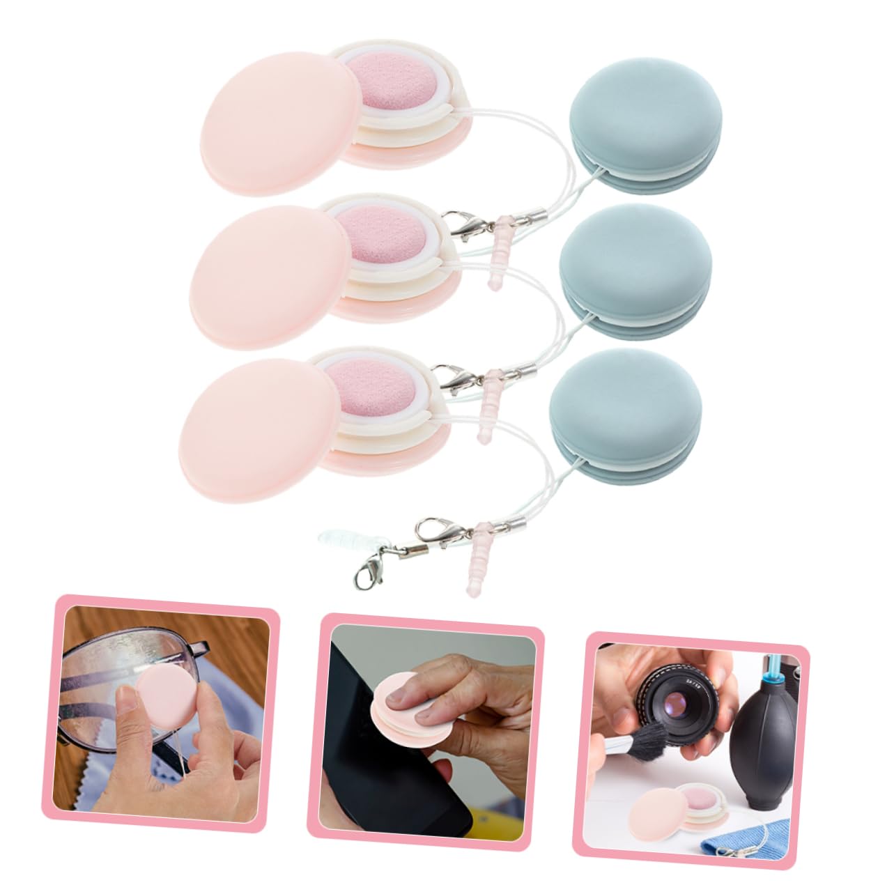 Didiseaon 18 Pezzi Macaron Salviette Detergenti Detergente Per Occhiali Panno Per La Pulizia Degli Occhiali Salviette Per La Pulizia Delle Lenti Degli Occhiali Detergente Per Cellulare