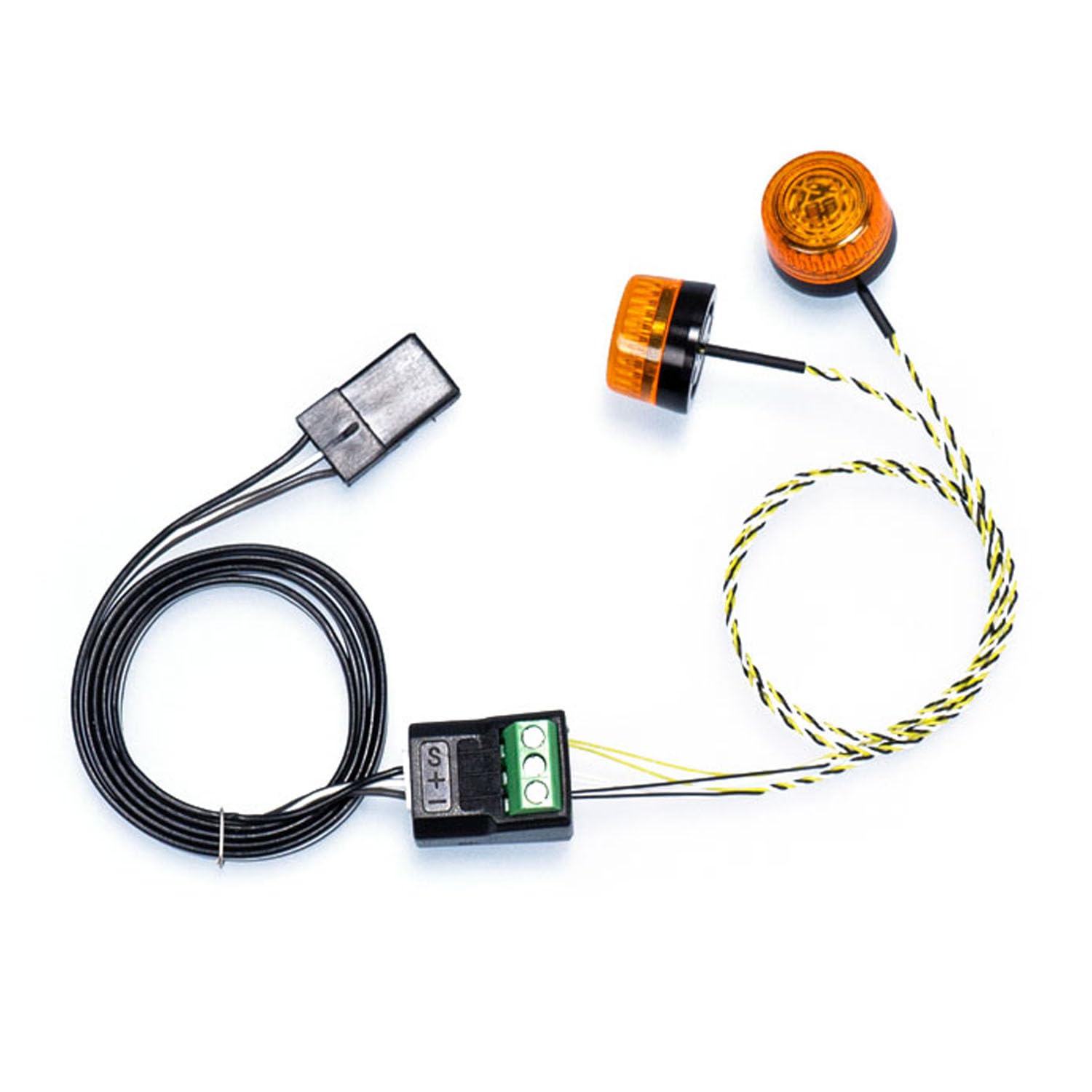 TOUCANHOBBY 360 rotierendes Licht 5V LED Warn Lampe für 1/14 DIY RC Traktor LKW Modell Bagger Dumper Baufahrzeug LKW,Kompatibel mit Tamiya