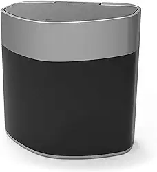 PRAT.K Lixeira Plástica 5 Litros para Pia Preta - Compacta e Funcional