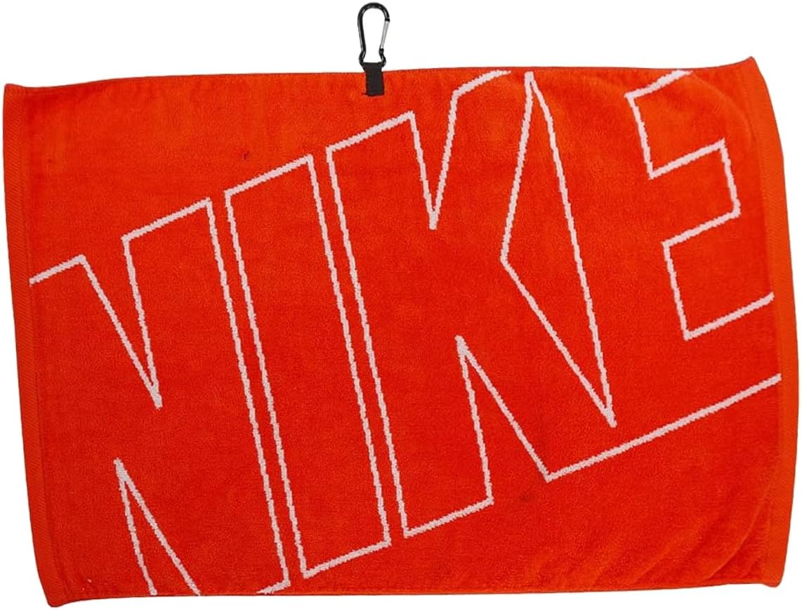 Nike Golf 16" X 24" Jacquard Towel - Orange/White