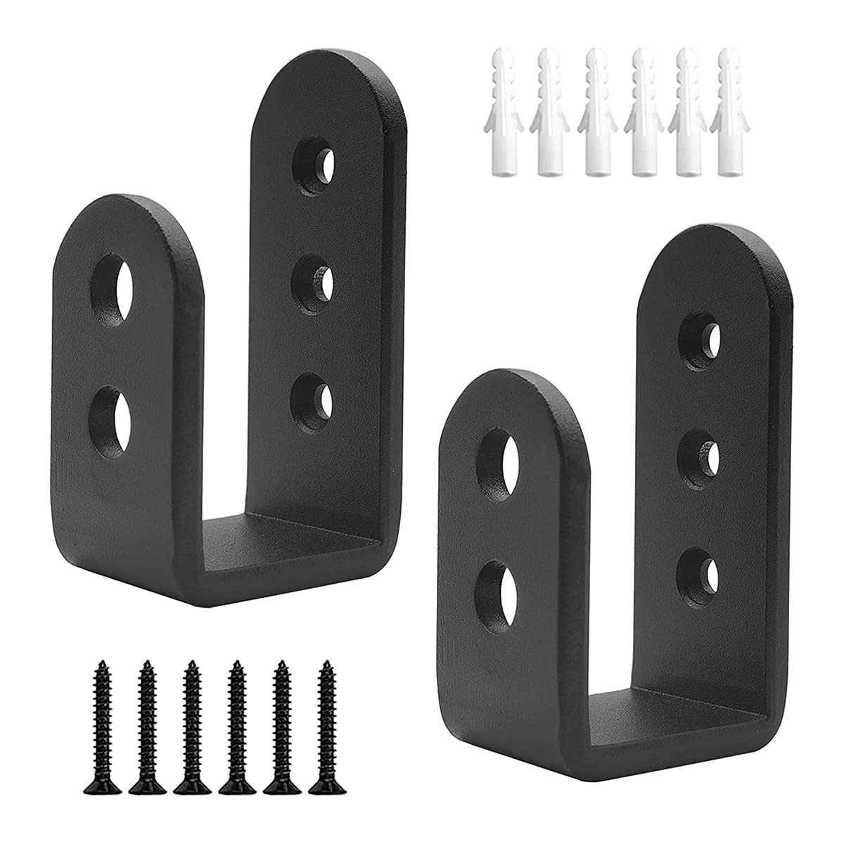 Door Barricade U Brackets Bar Security Door Brackets,Garage Door Reinforcement Fits 2X4 Boards