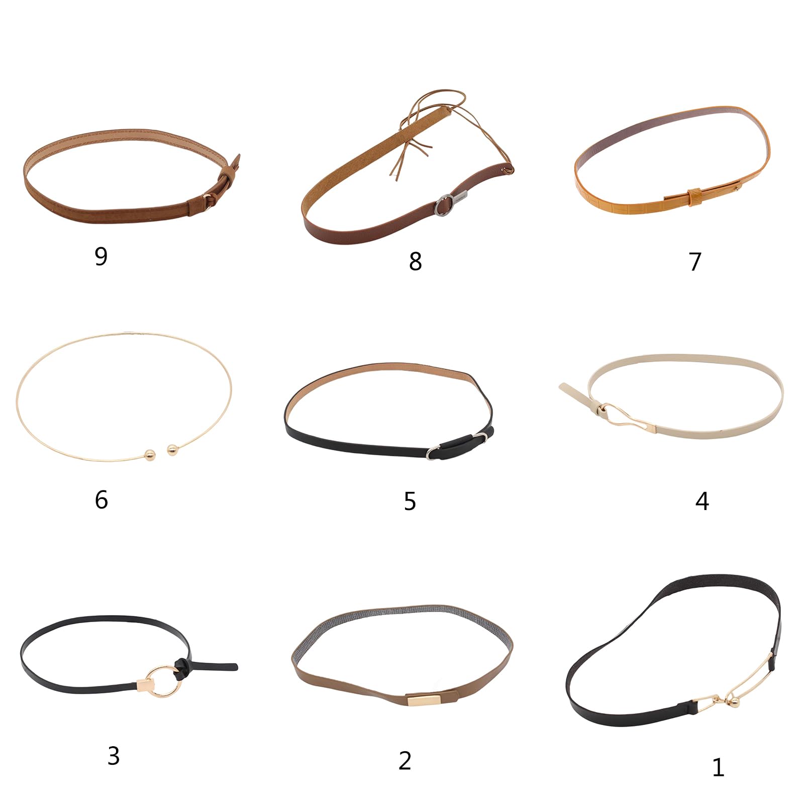 Hutgürtel für Hutbänder, Hutbänder, Lederhutbänder für Herren, Westernhutgürtel, Strohhutbänder, 7