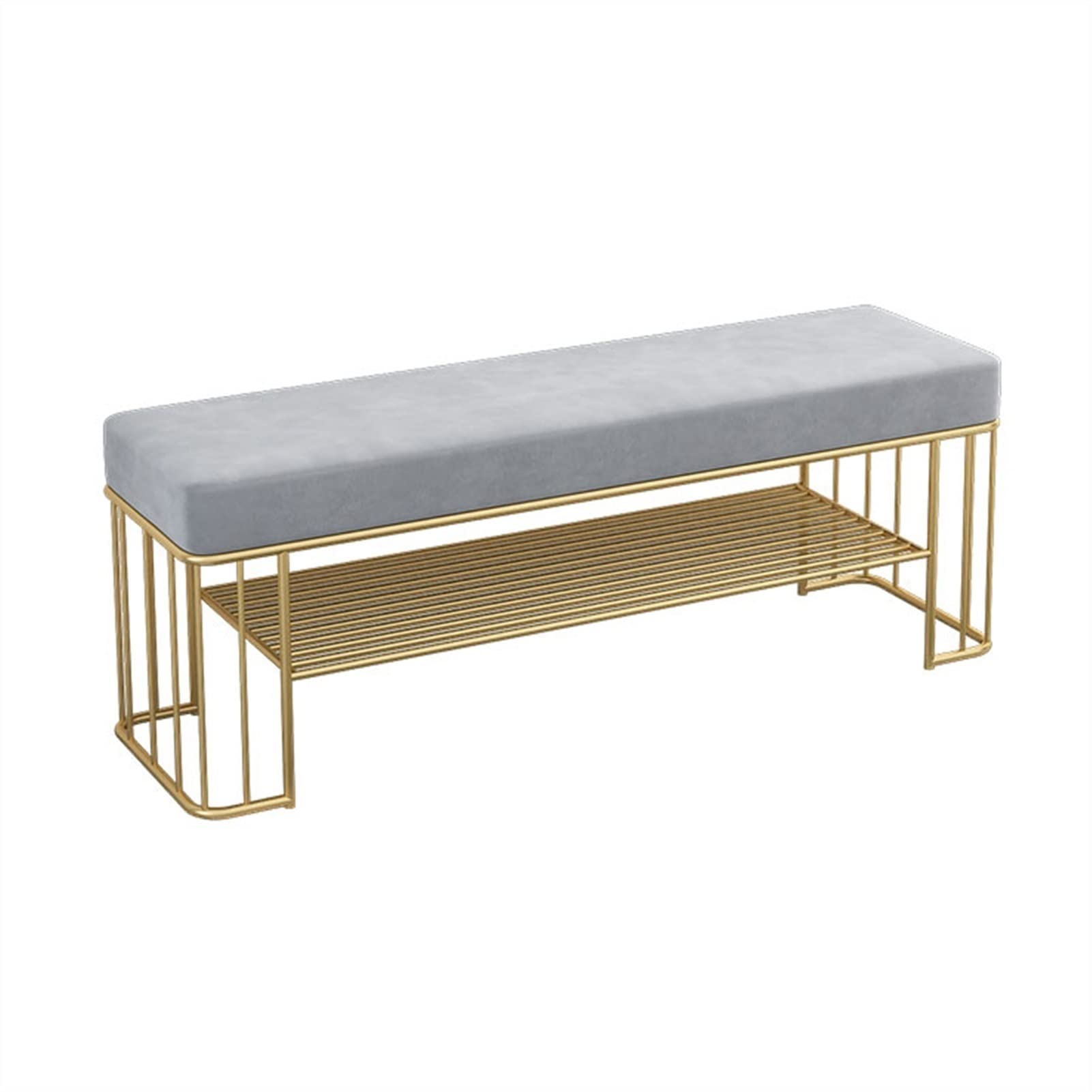 Banc de rangement ottoman pour éliminer le désordre des chaussures dans l'entrée