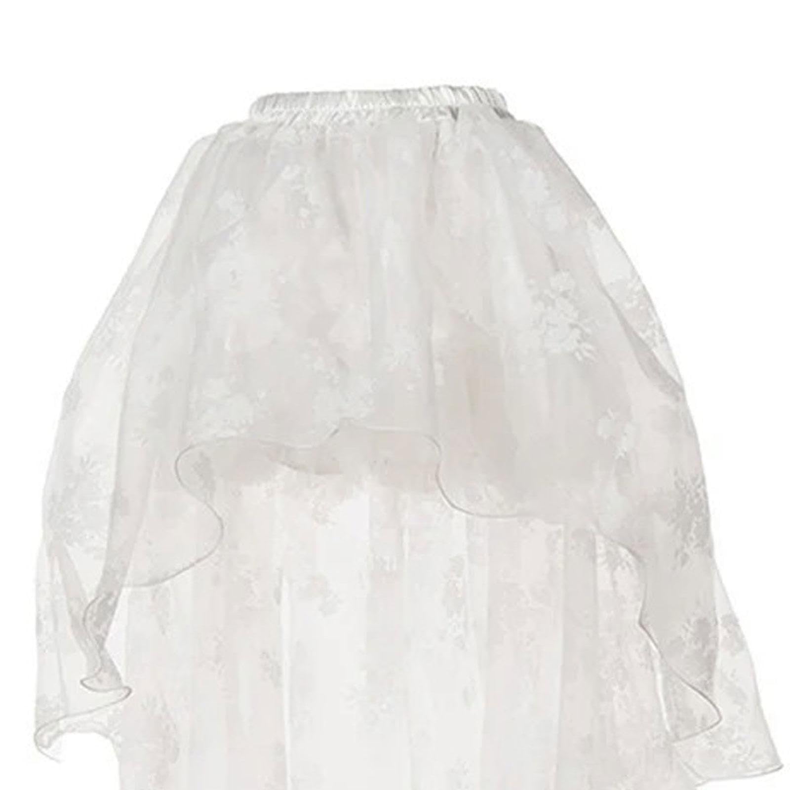 LOVIVER Jupes Tutu Hautes et Basses pour Femmes, Jupe en Tulle en Maille superposée, Jupes à Queue d'aronde à la Mode pour fête, Spectacle sur scène, Cocktail