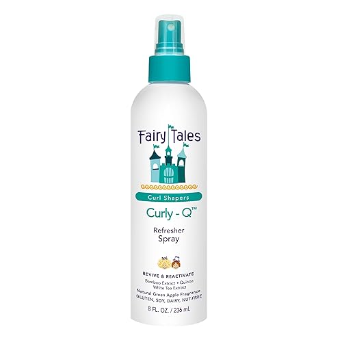 Fairy Tales Curly Q Kids Styling Spray Gel Gel en aerosol diario para todo tipo de rizos, incluyendo cabello multicultural, sin parabenos, sin