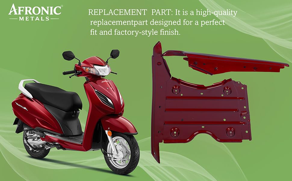 Image of Floor Platform for Honda Activa 3G | ABS Material | Compatible Scooter Floor Body Panel | Wine Red