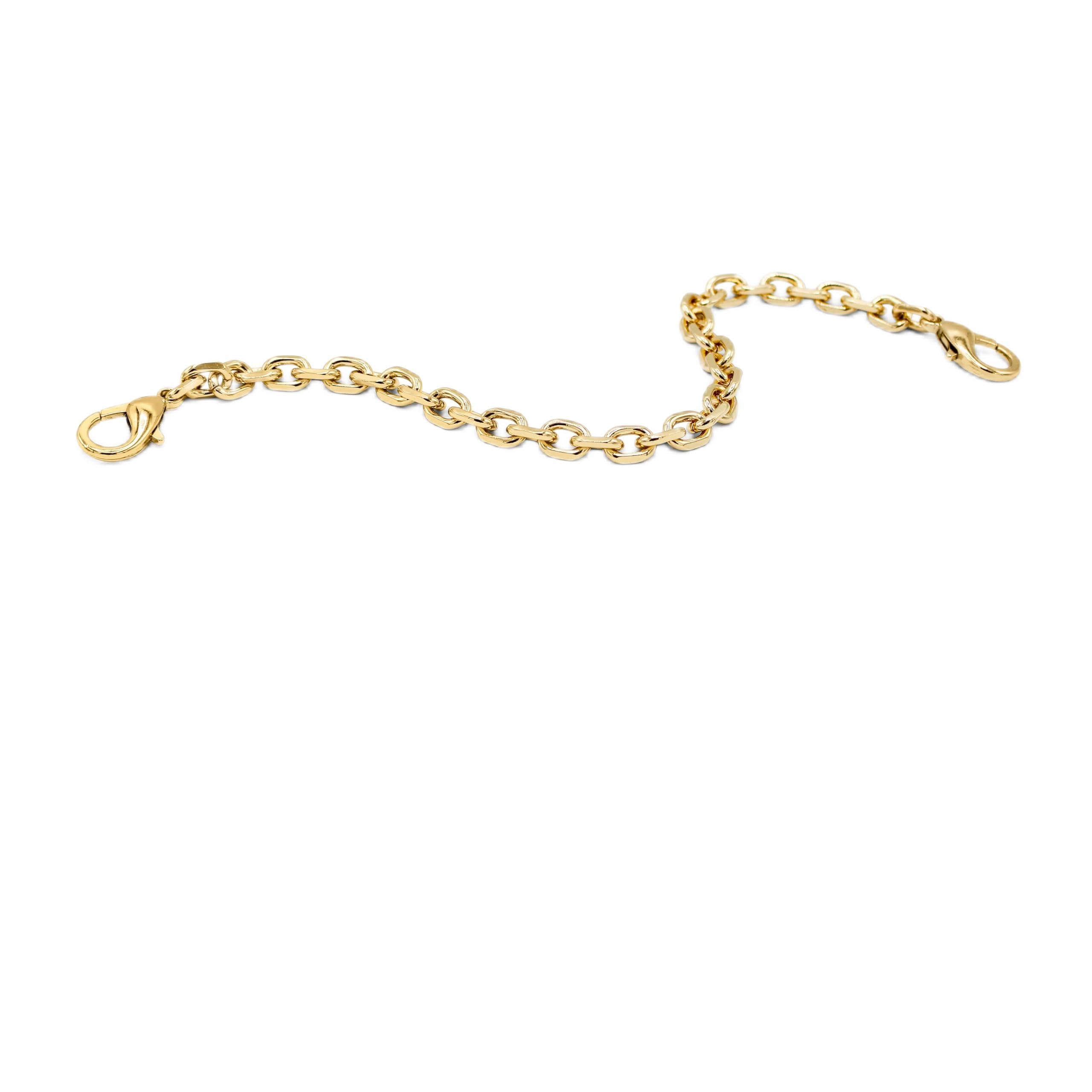 Alexander Michael Sophia Gold Chain Wristlet 10" Premium Cable Chain Phone Cases. Elegant Detachable Anti-Theft Strap. Hands-Free Wrist Strap. Premium