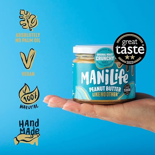 Miniatura 4 de MANILIFE Mantequilla de maní crujiente original, 295 GR