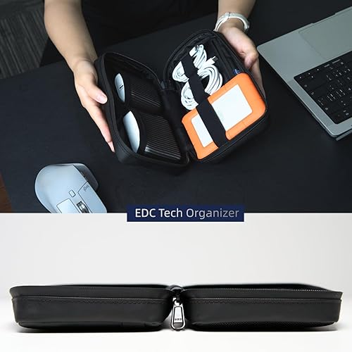 Miniatura 2 de WIWU Estuche de viaje organizador de electrónica estuche de viaje organizador de tecnología impermeable  Bolsa organizadora de cables portátil Bolsa