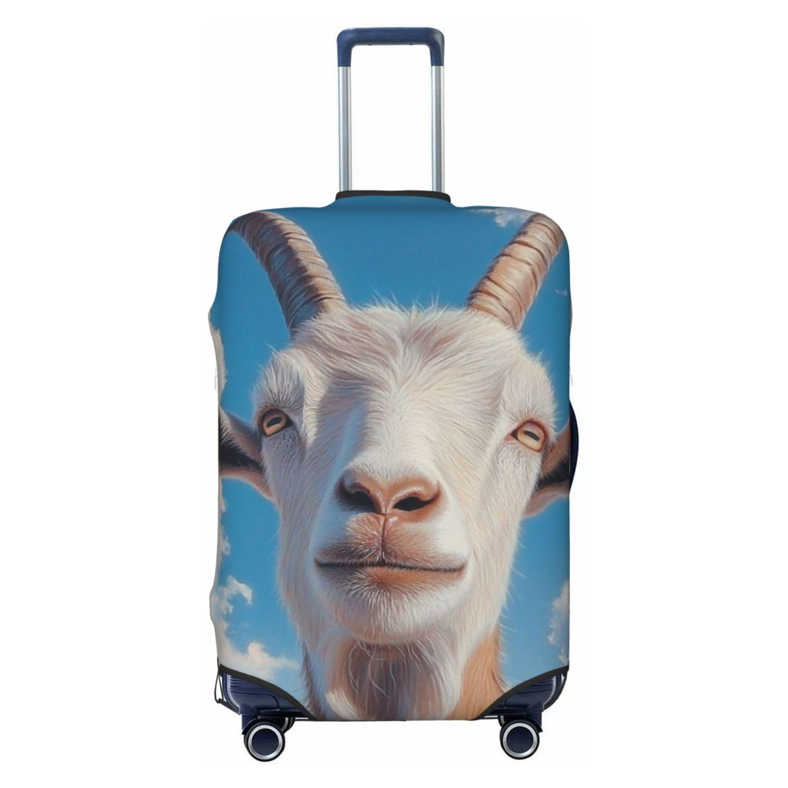 ZSUUGJ Goat Travel Luggage Covers For Suitcase Elastic Suitcase Protector Anti-Scratch Spandex Baggage Covers Fits 18-32 Inch Luggage Medium