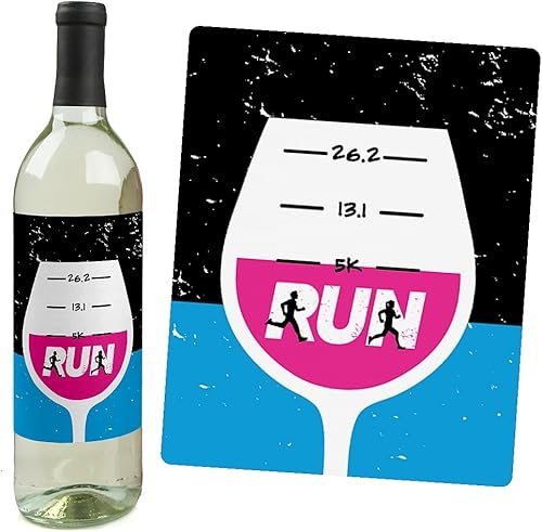 Miniatura 4 de Big Dot of Happiness Set the Pace - Correr - Decoraciones para fiestas de atletismo, campo traviesa o maratón para mujeres y hombres - Calcomanías