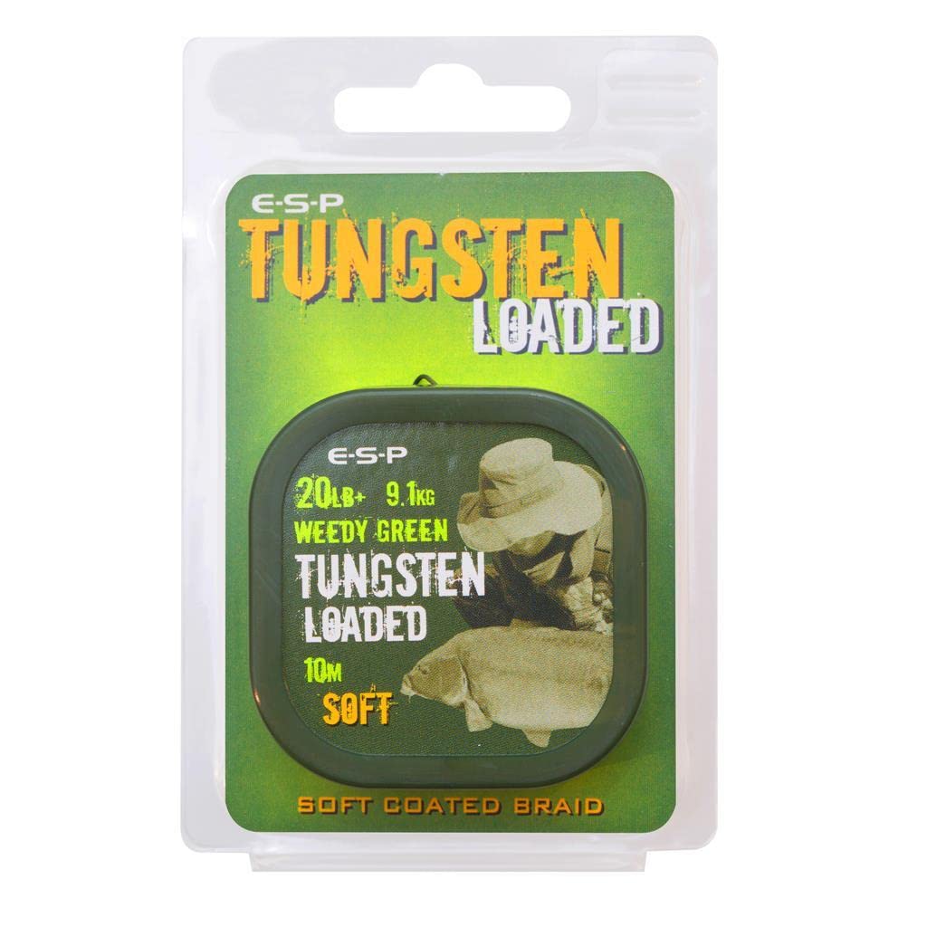 ESP Tungsten Loaded Hooklink (Soft/Weedy Green/10m) — image 1