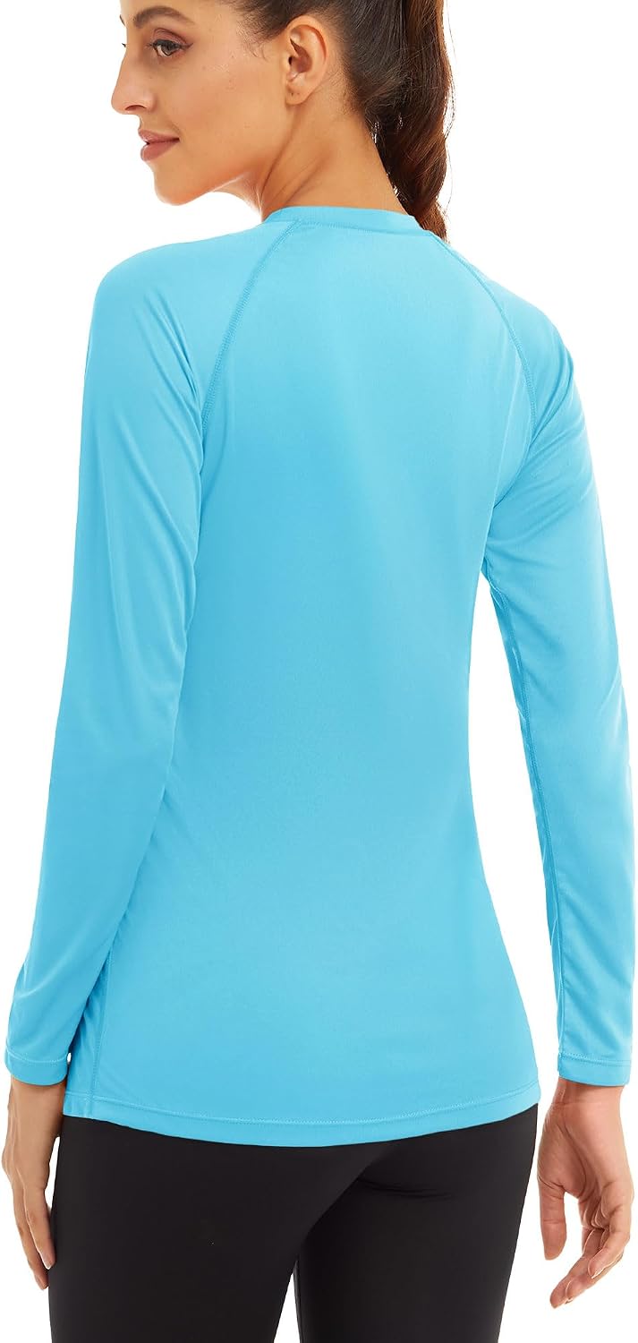  Women's Long Sleeve Shirts UPF 50+ Sun Protection Shirts for Hiking Fishing Workout Rash Guard thumbnail