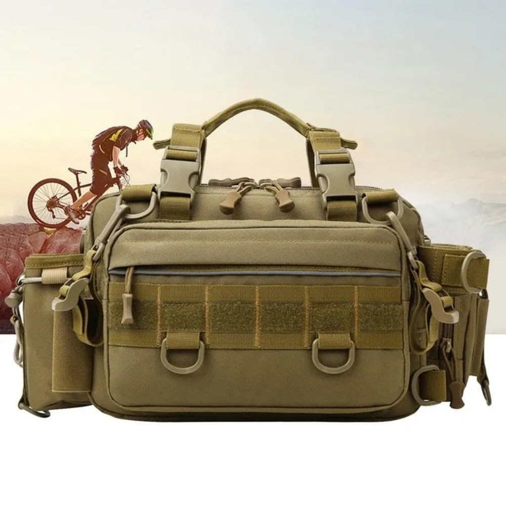 ACEXIER Bolsa de Hombro táctica multifunción señuelo Pesca Aparejos Paquete Bolsa al Aire Libre Gran Capacidad Bolsa de Almacenamiento Caza Camping Bolso, Black