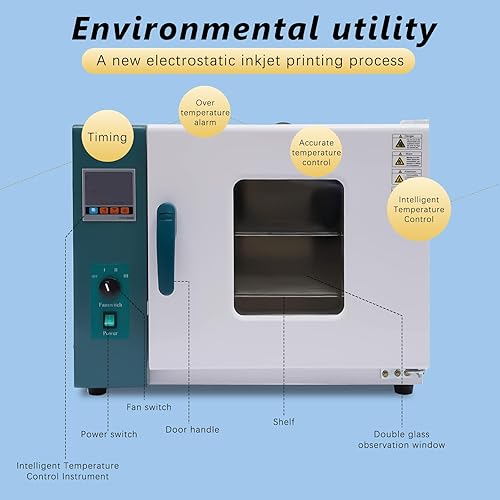Miniatura 2 de Horno de secado por convección de aire forzado de laboratorio, horno de secado por ráfaga de temperatura constante, horno termostático de
