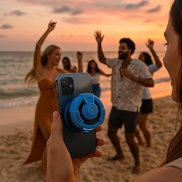Wireless Speaker with Magsafe Compatible RGB Light | Powerful Audio Output, Phone Stand Feature, Portable Bluetooth Speaker and Your Fun Is With You Everywhere!
