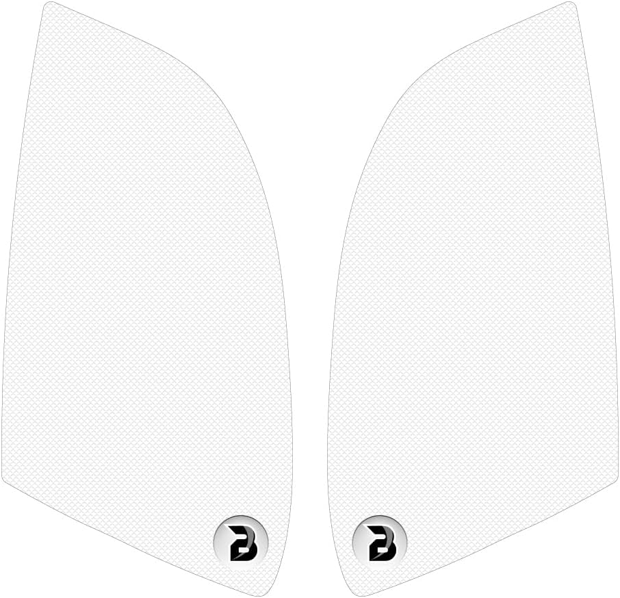 BLOQ Motorcycle Tank Grips compatible with ROYAL ENFIELD CONTINENTAL GT (2018-) HiGrip - CLEAR