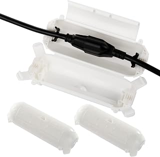 [3 Pack] Outdoor Extension Cord Safety Cover with Waterproof Seal, Weatherproof Electrical Connection Box to Protect Outdoor Outlet, Plug, Socket, Christmas Holiday Decoration Light, White