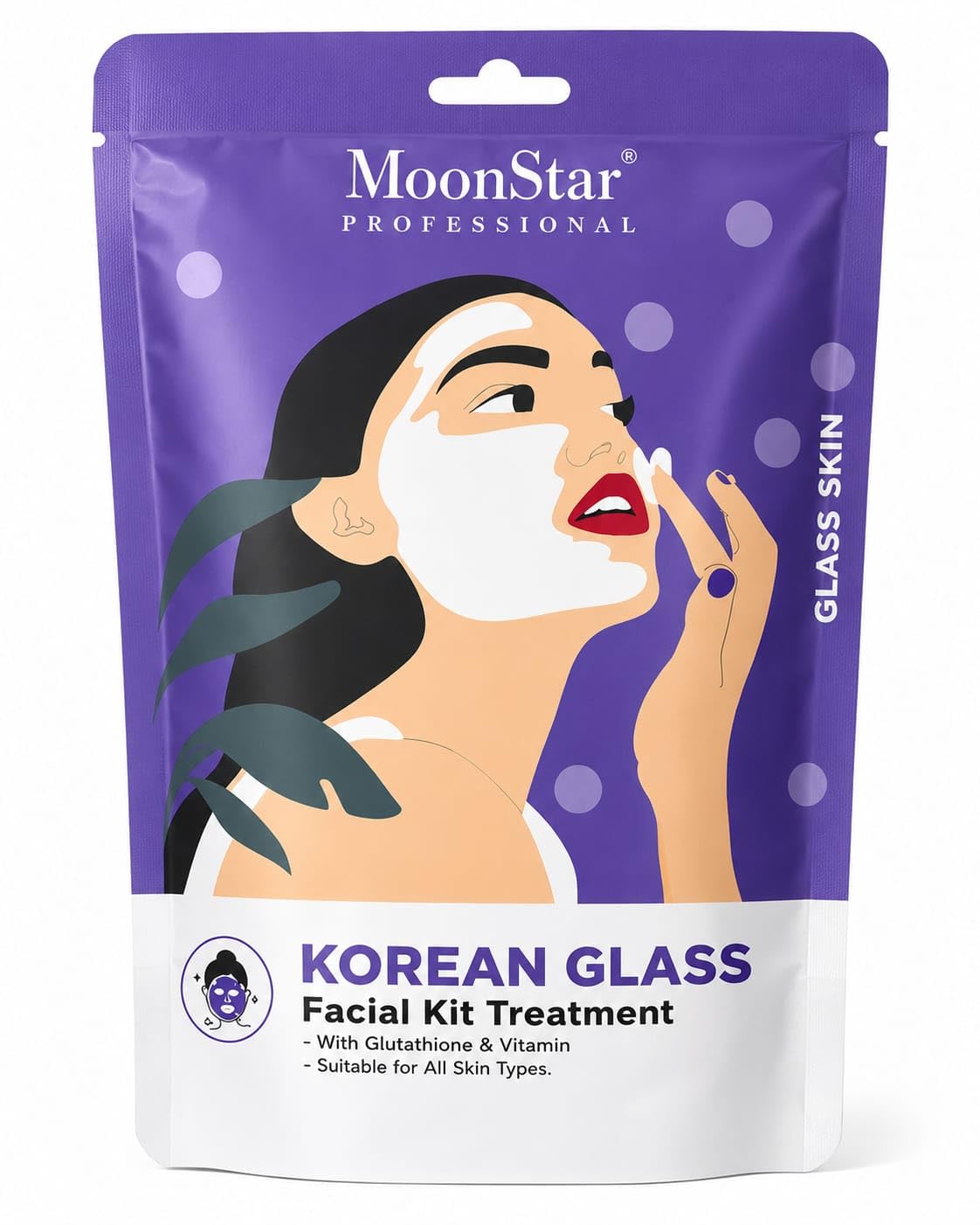 MoonStar Professional Korean Glass Facial Kit Treatment with Glutathione & Vitamins | Deep Cleansing, Brightening, Hydrating & Nourishing Face Care | Suitable for All Skin Types-picture-16