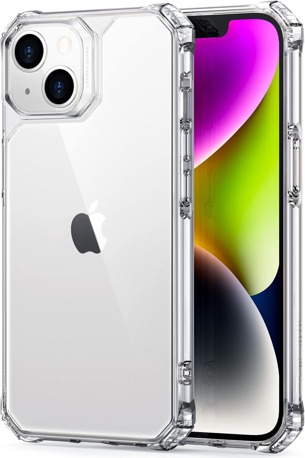 ESR for iPhone 13 Case, iPhone 14 Case, Military-Grade Drop Protection, Shock-Absorbing Corners, Yellowing Resistant, Scratch Resistant, Air Armor Clear Phone Cover for iPhone 13/14, Clear