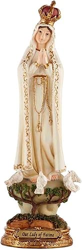 Miniatura 3 de CB Estatua católica de Nuestra Señora de Fátima con niños Estatua católica de 8 pulgadas que retrata a la Virgen María Santísima Madre con 3 niños