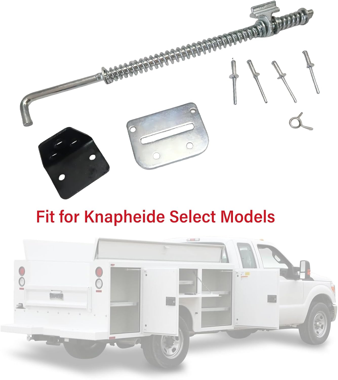 Truck Bed Parts Double Spring Door Rivet Kit Fit for Knapheide Select Models Replace#26049981 12210373