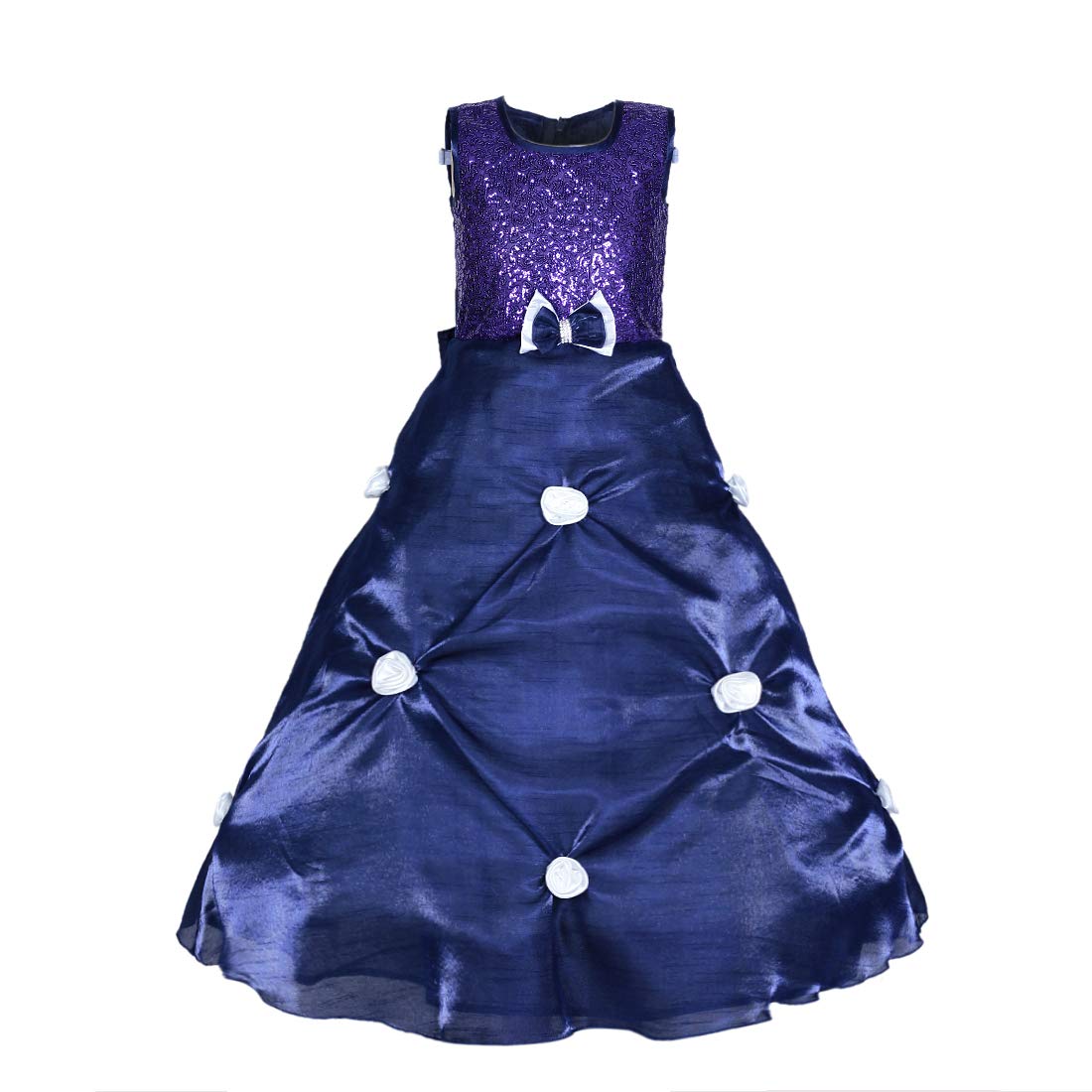 Saba Garments Girl's Fit and Flare Maxi Dress