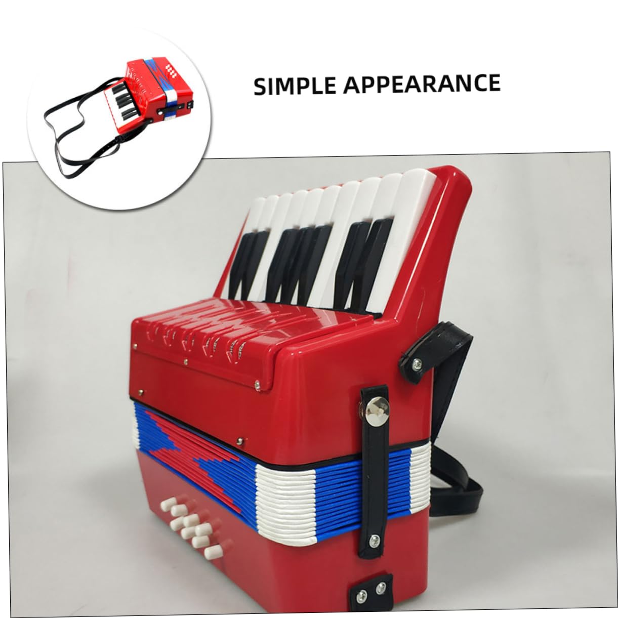 NOLITOY Acordeón Adorable Para Juguete Educativo y Instrumento Musical De Iniciación Para Aprender Música Casa