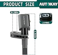 Vista 2 de AUTOKAY Kit de sensor de velocidad de rueda ABS 4X Compatible con Audi Q7 VW Touareg Porsche Cayenne 03-10