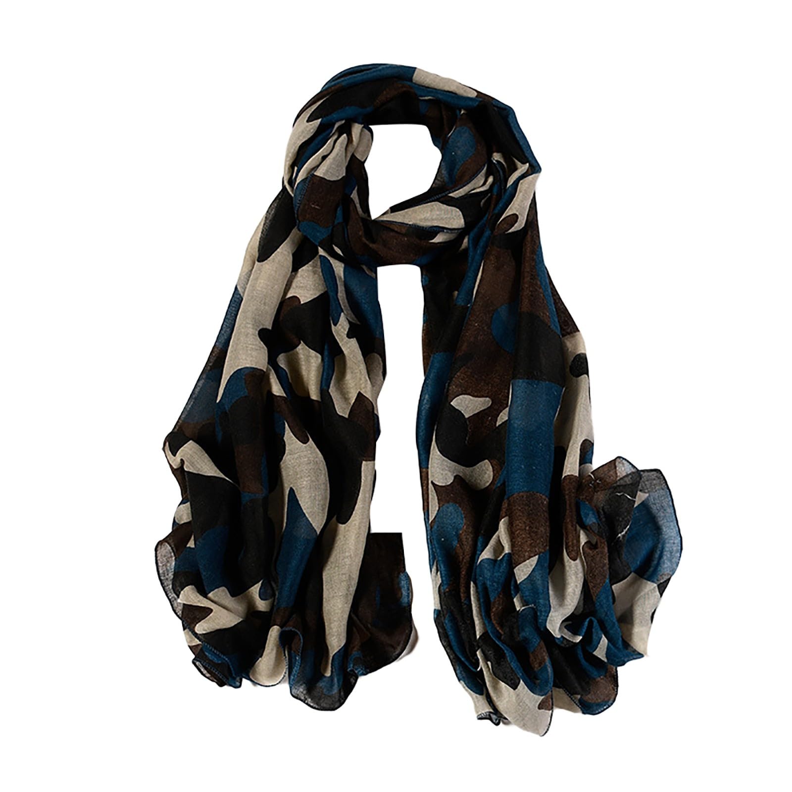 Scialle Pashmina Donna In Misto Cotone - 198x64 Cm Con Frange, Morbido E Versatile - Foto 9