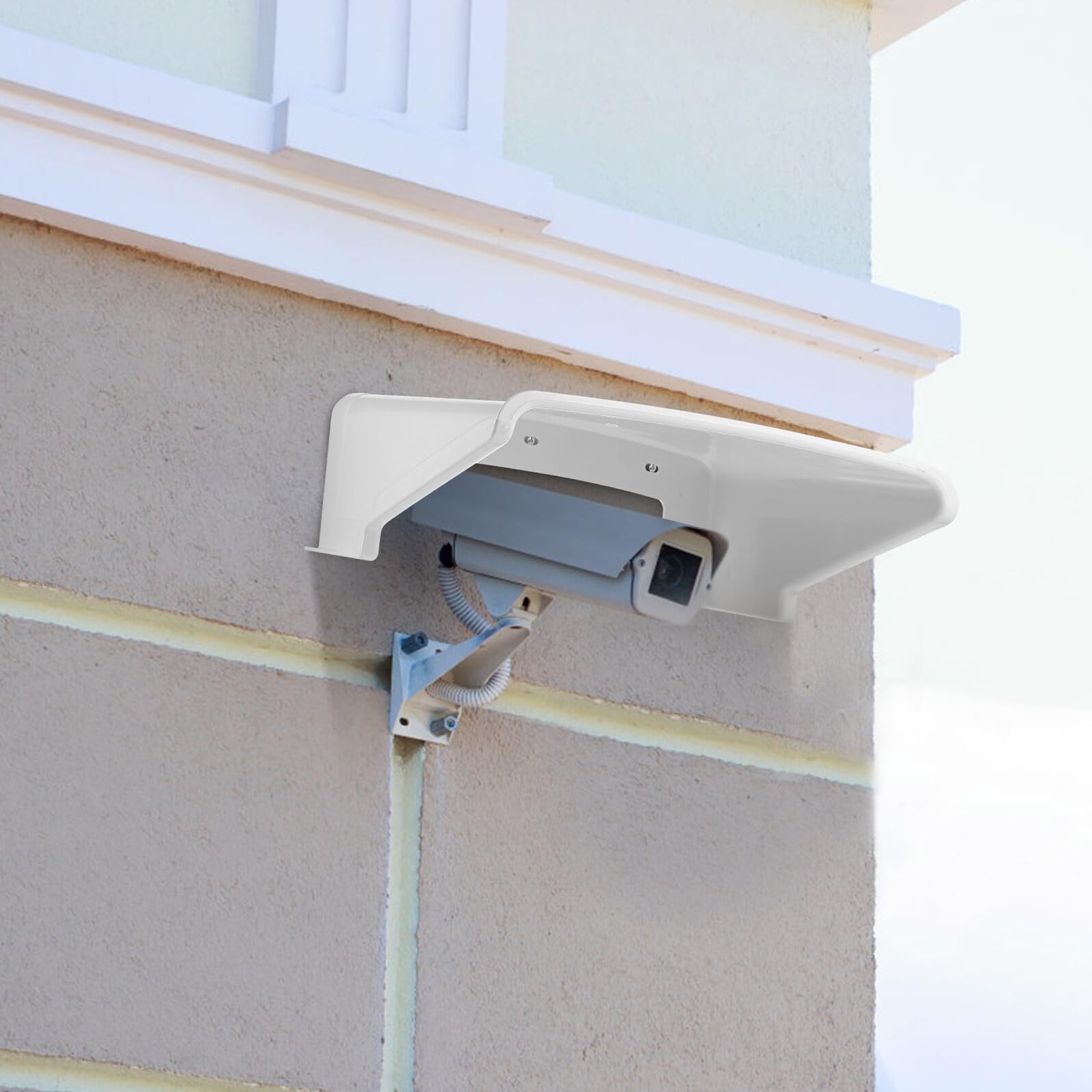 SHINEOFI Protector para Cámara de Seguridad Exterior Funda de Plástico Resistente a la Lluvia y Rayos UV 3 Unidades Compatible con Cámaras CCTV y Tipo Cúpula para Uso