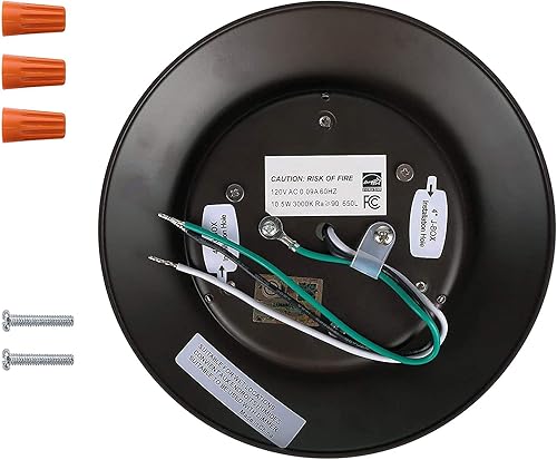 Miniatura 5 de Paquete de 6 luces LED regulables de montaje empotrado en caja de J de 4 pulgadas, 10.5 W (equivalente a 85 W), 120 V, blanco cálido 2700 K, borde