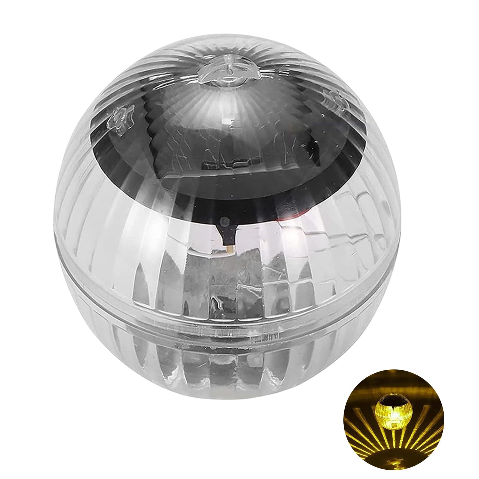 Kaeltsyn Solar Floating Pool Lights with Colorful LED Waterproof Design Texture for Outdoor Use in Pools Pond and Gardens LED Color Shifting Solar Pool Light