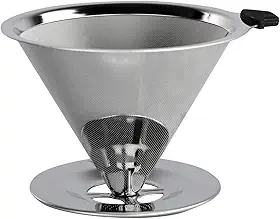 Coador de Café Inox 102, Filtro Permanente Reutilizável, Aço Inoxidável, Sem Papel, Durável e Fácil de Limpar