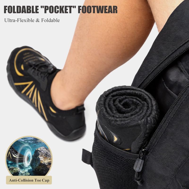 Image of Water Shoes Men Women Barefoot Shoes Outdoor for Beach Aqua Swim Pool River Water Quick Dry Boating Fishing Diving Surfing with Yoga Aerobics