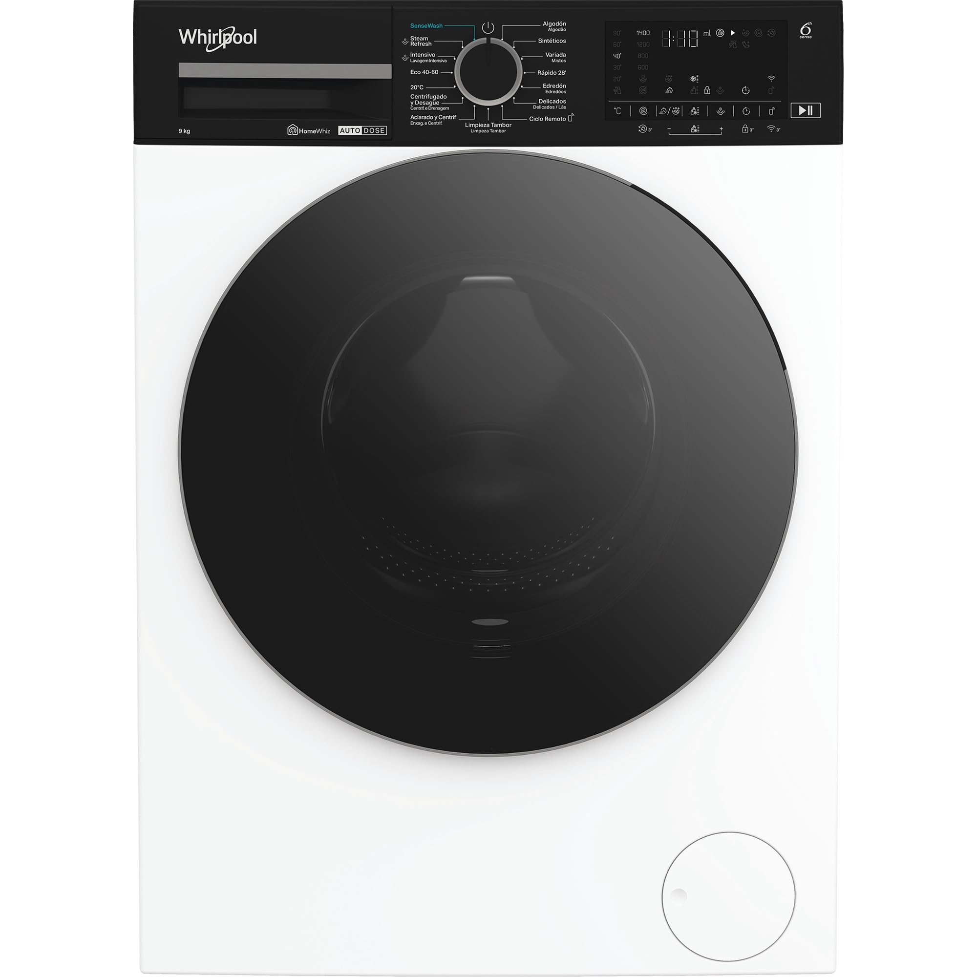 Whirlpool - Lavadora de libre instalación WPM 97W ADS SPT