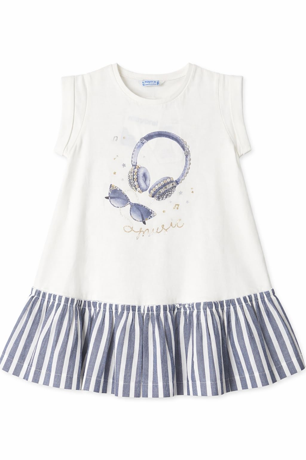Mayoral Vestito Bambina Estivo Senza Maniche con Stampa Decorativa – Abito Casual per Bambina