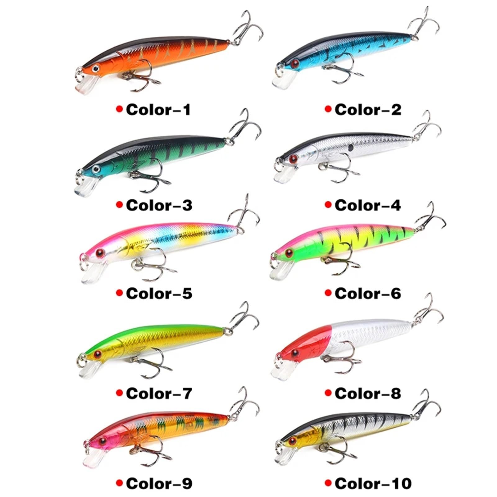 Générique Leurre Minnow Flottant 10cm 9g Mer Bateau Bar