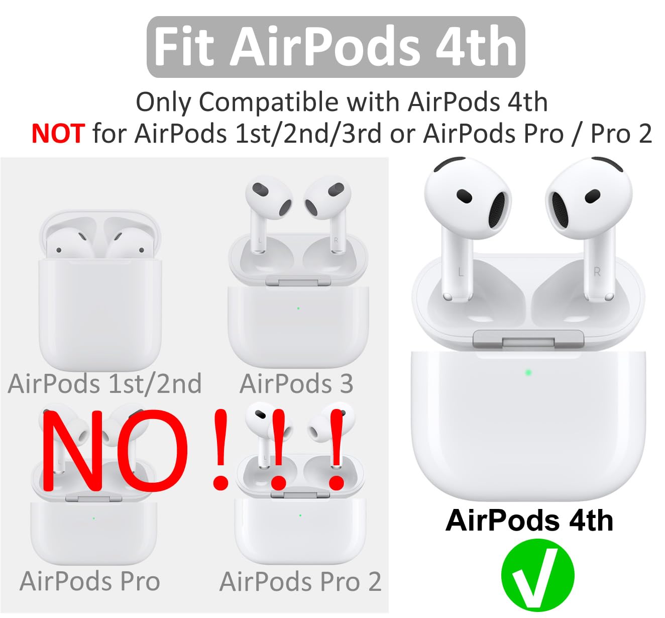 Amazon.com: IiEXCEL 5 Pairs AirPods 4 Ear Hooks Wingtip