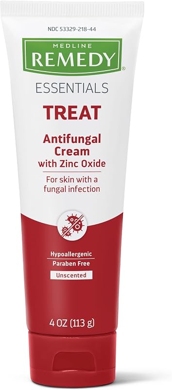 Medline Remedy Essentials Creme com miconazol nitrato e óxido de zinco, 120 mL