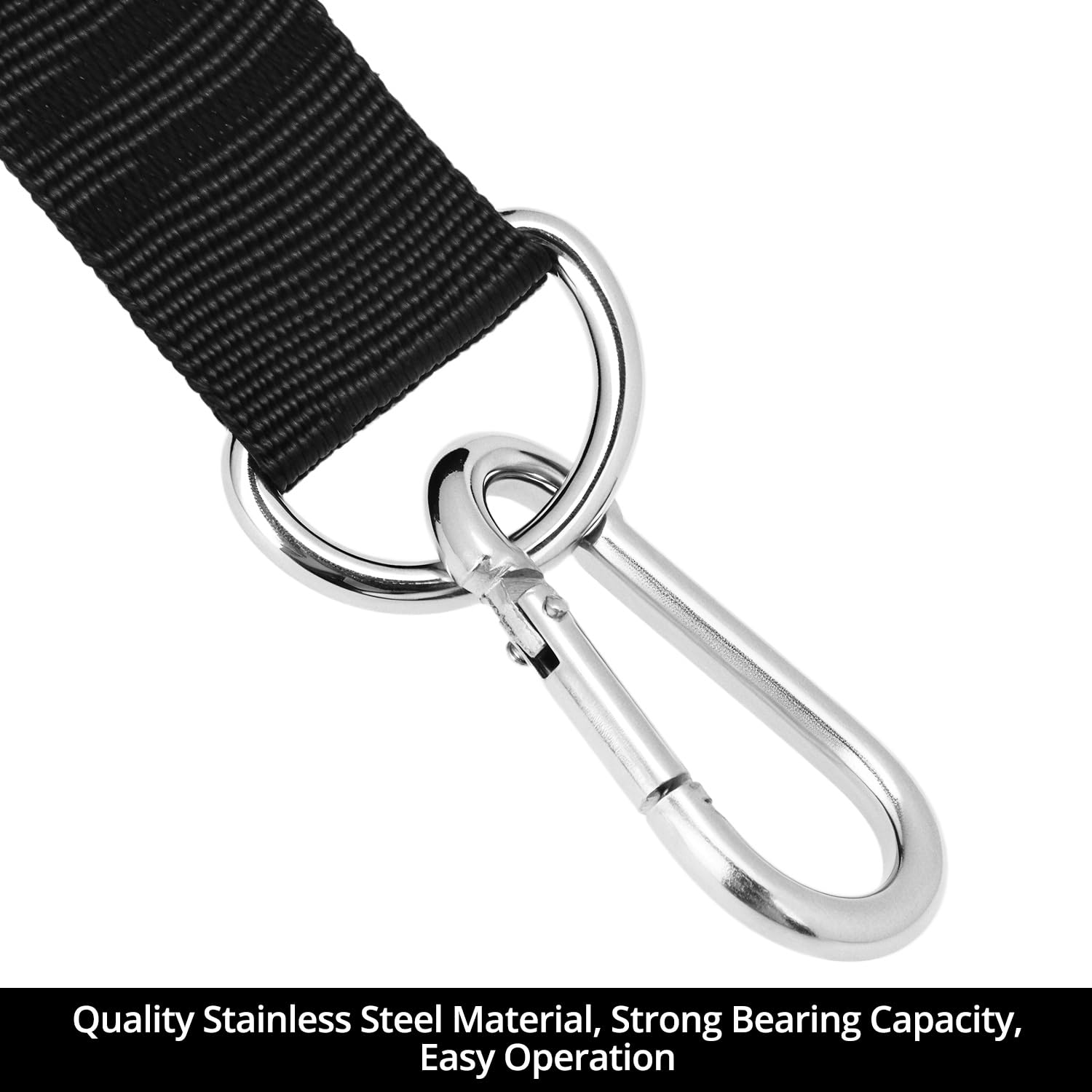 QWORK® 2 Pezzi Maniglie a Fascia di Resistenza, 2 Pezzi Ganci, Fitness di Esercizi Maniglie, accessori per il fitness, per pilates, bodybuilding