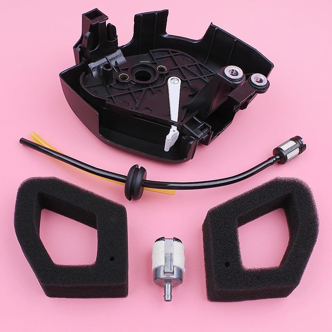 Air Filter Cover Assembly Fit for GX35 HHT35S Filter Line Grommet Kit Lawn Mower Engine Replace Part 17211-Z0Z-000