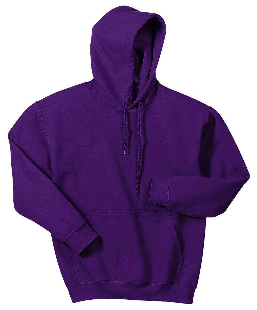 Gildan Men's Purple G18500 Heavy Blend Adult Hooded Sweatshirt