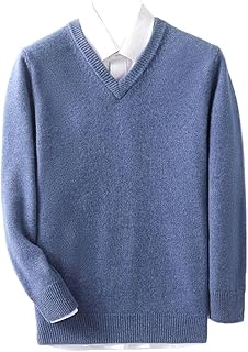 [Suvoiier] 100%ウール メンズ ハーフハイカラー 無地 厚手セーター ビジネス プルオーバー カジュアル インナーレイヤー ニットベースレイヤー