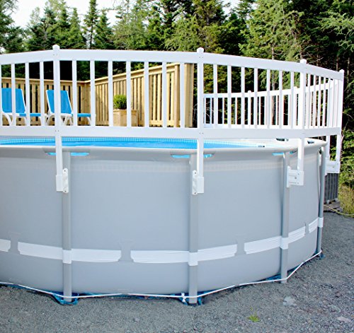 Blue Wave NE1331 Above Ground Pool Fence Kit, 8 Sections, Taupe