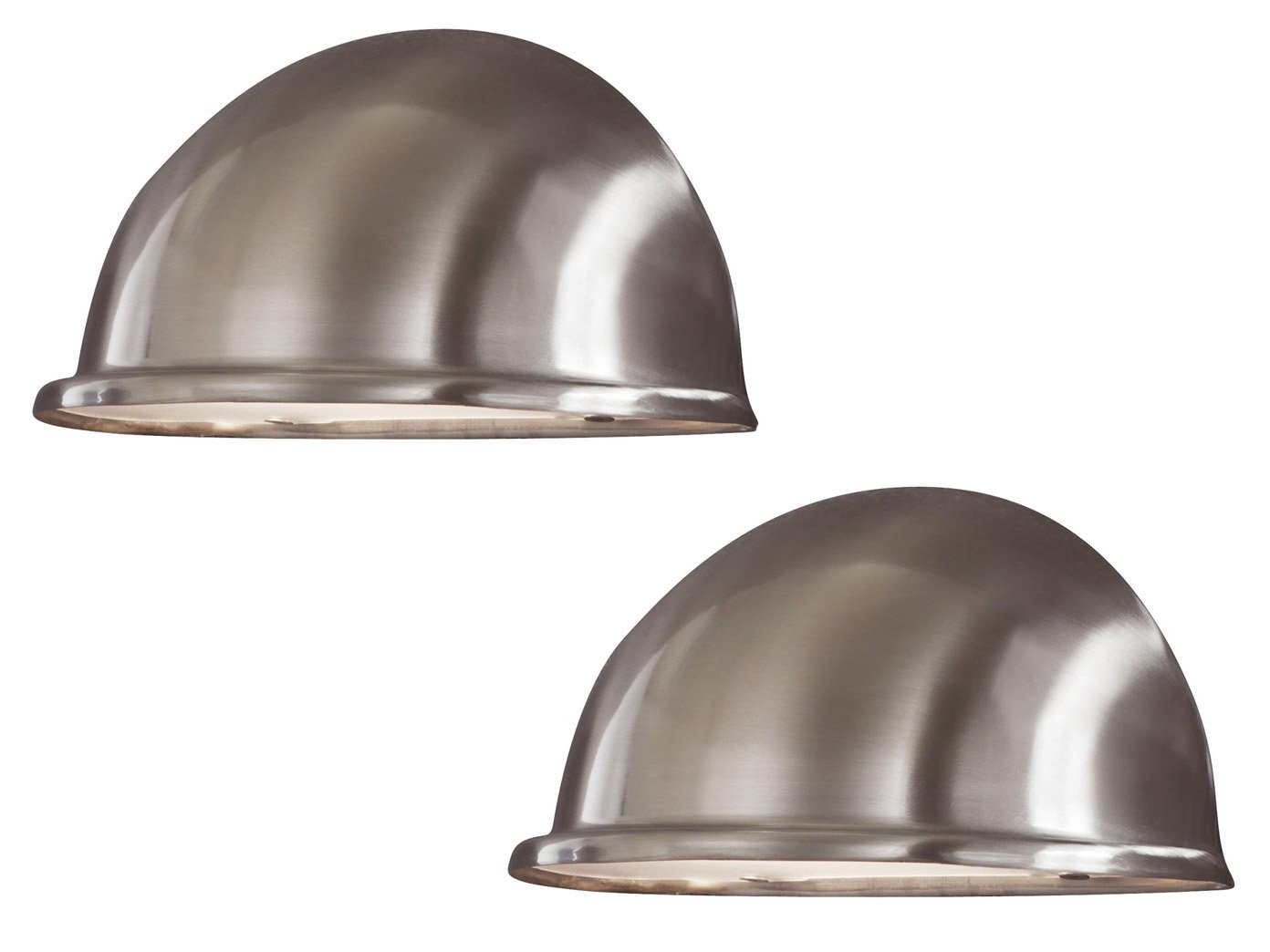 Konstsmide 2er Set Außenwandleuchten Downlight TORINO in Edelstahl, Hausbeleuchtung, 7325-000