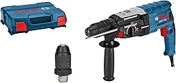 Bosch Professional perforateur GBH 2-28 F (avec poignée auxiliaire, butée de profondeur 210 mm, chiffon, mandrin automatique, mandrin interchangeable SDS plus, coffret de transport)