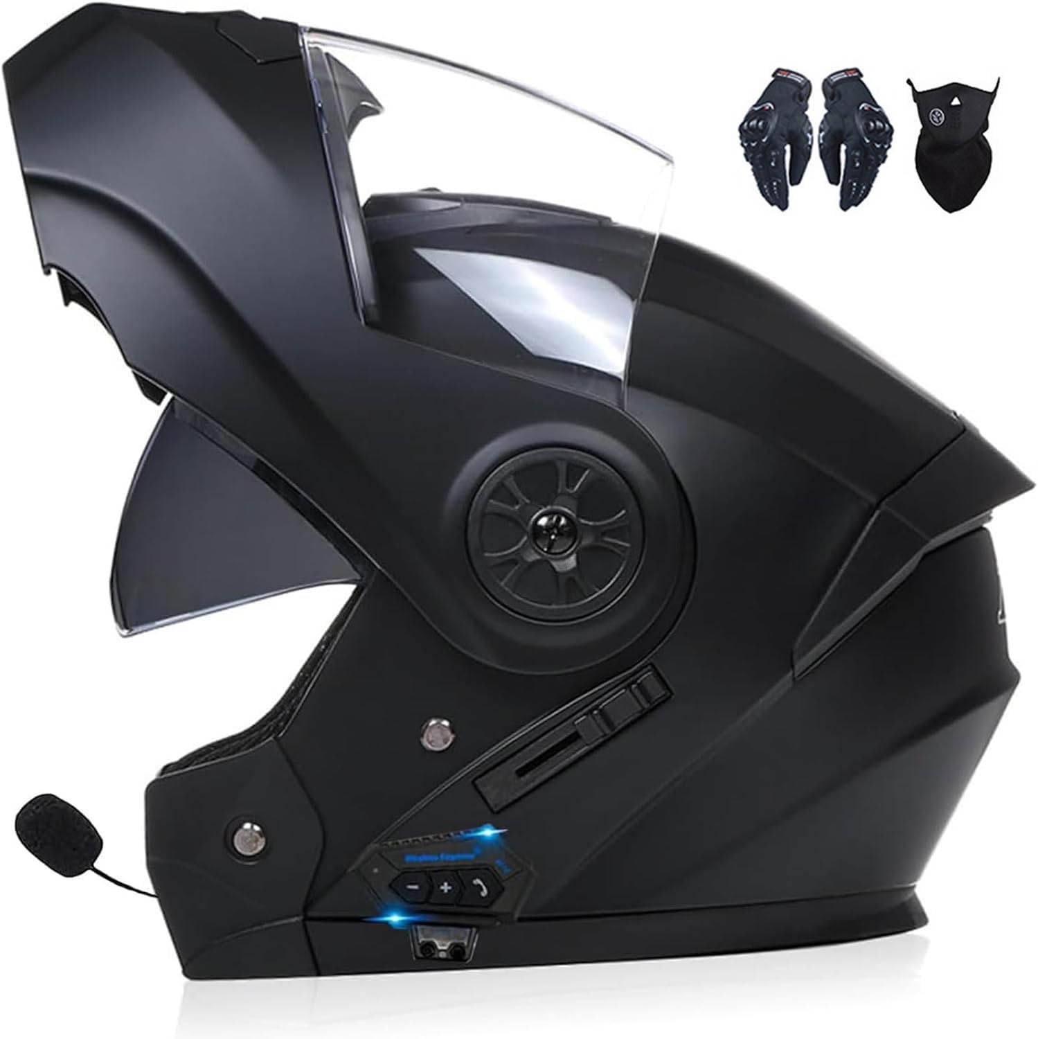 Casque moto intégral modulable double visière antibuée et Bluetooth S - 8