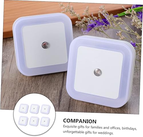 Miniatura 7 de DOITOOL Enchufe LED 6 unids luz nocturna luz nocturna con sensor de para interior Smart Motion Sensor LED lámpara de mesa LED Inodoro Luz LED