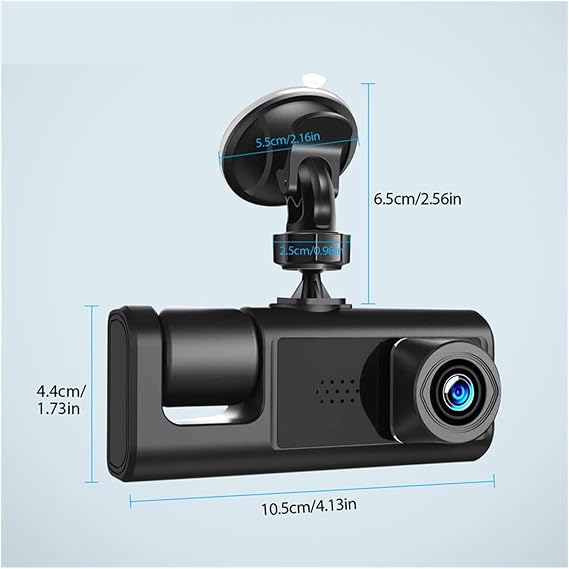 Car 1080P DVR Dash Cam Front Interior Rear Camera Driving Recorder Dash Cam Car Video Recorder Car